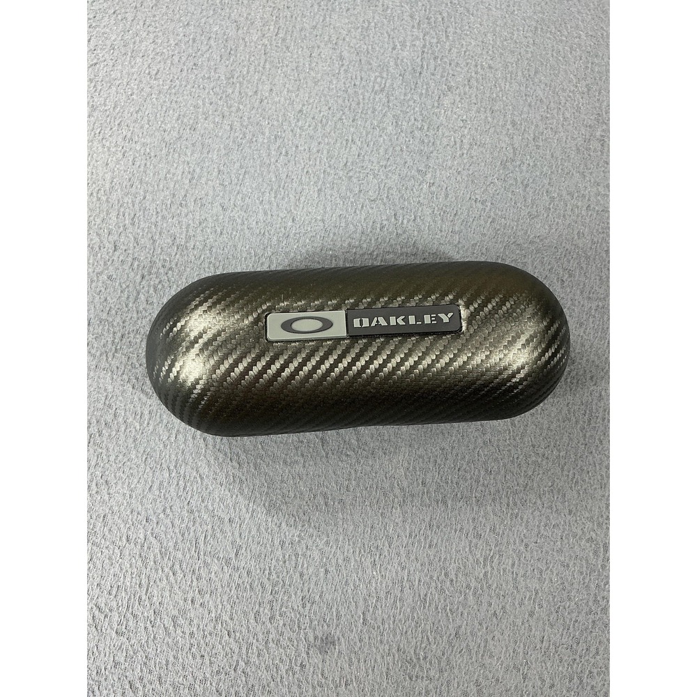 Oakley Sunglasses Case Black Synthetic‎ Carbon Fiber Hard Shell Protective